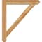 Ekena Millwork Traditional Craftsman Rough Sawn Bracket w/ Offset Brace, Western Red Cedar, 6"W x 36"D x 40"H BKT0604X36X40TRA04RWR - alternate 4